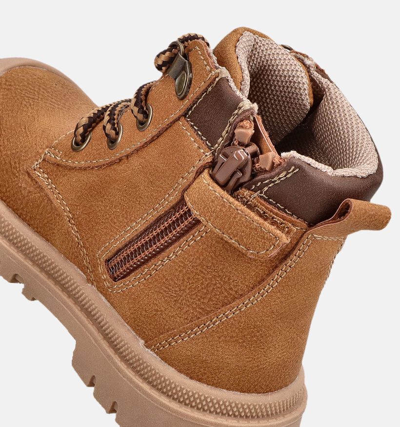 Milo & Mila Boots &agrave; lacets en Marron pour gar&ccedil;ons (379233)