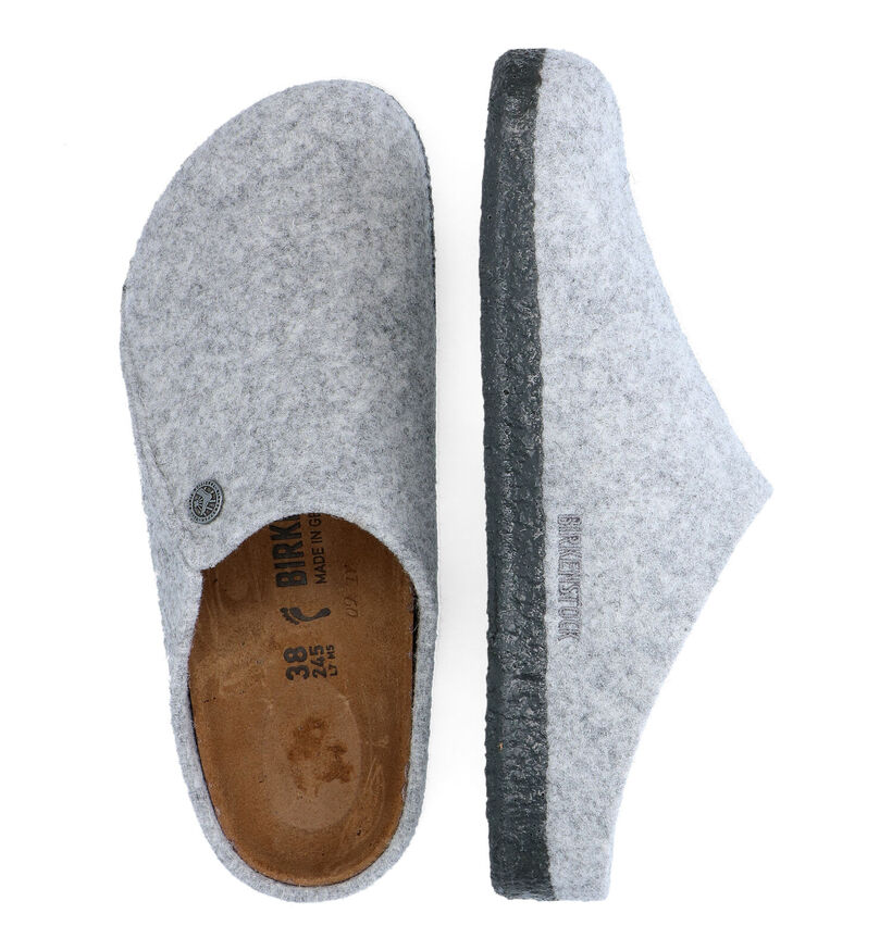 Birkenstock Zermatt Grijze Pantoffels voor dames (330661)