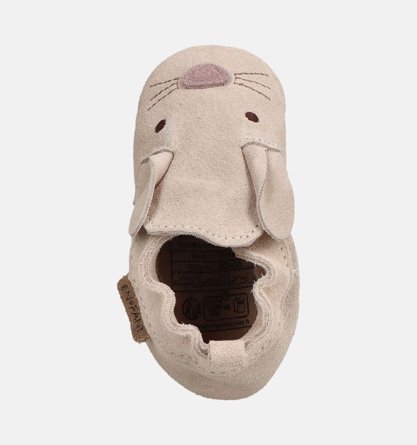 En Fant Bunny Pantoufles en Beige pour filles, gar&ccedil;ons (379547)