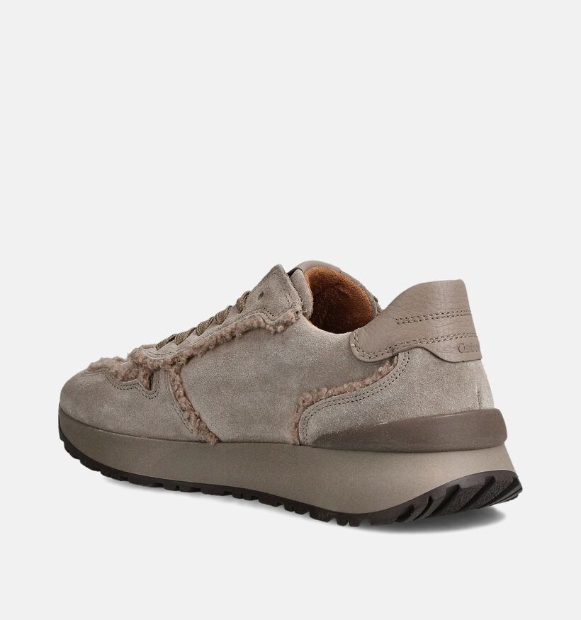 Gabor Dreamvelour Grijze Sneakers voor dames (360292) - geschikt voor steunzolen