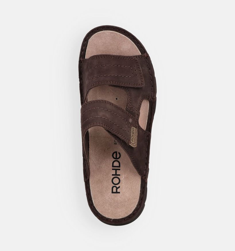 Rohde Donkerbruine Slippers voor heren (370989)