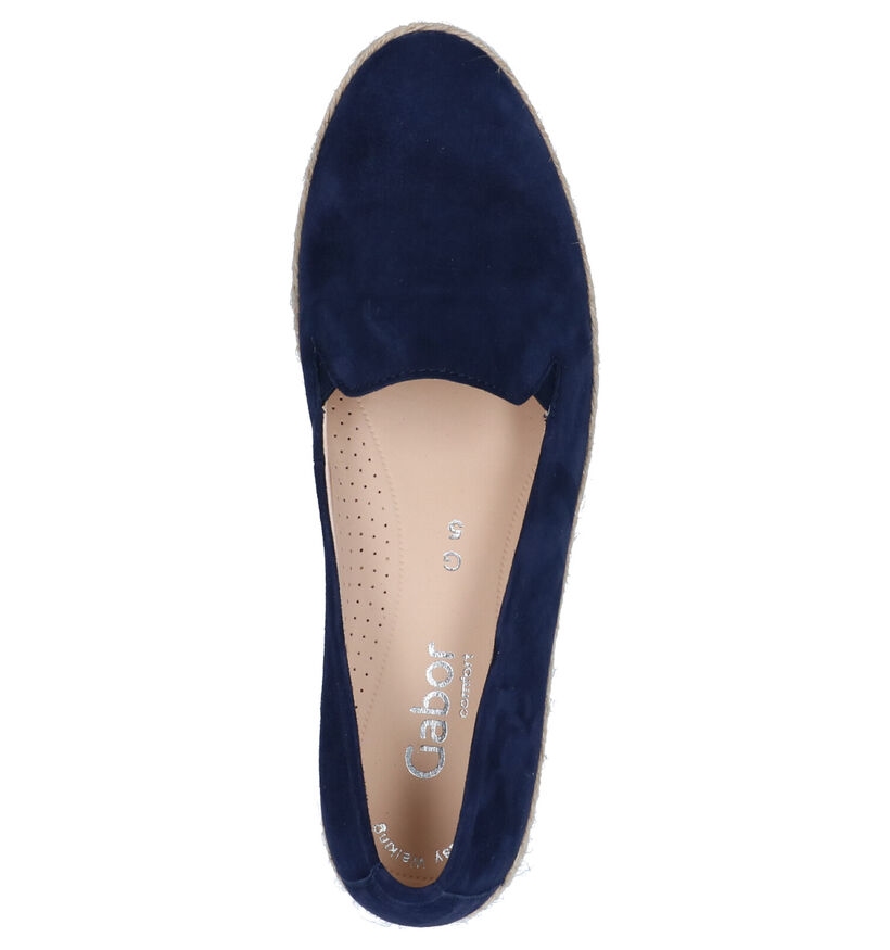 Gabor Easy Walking Chaussures Slip-on en Bleu en nubuck (275218)