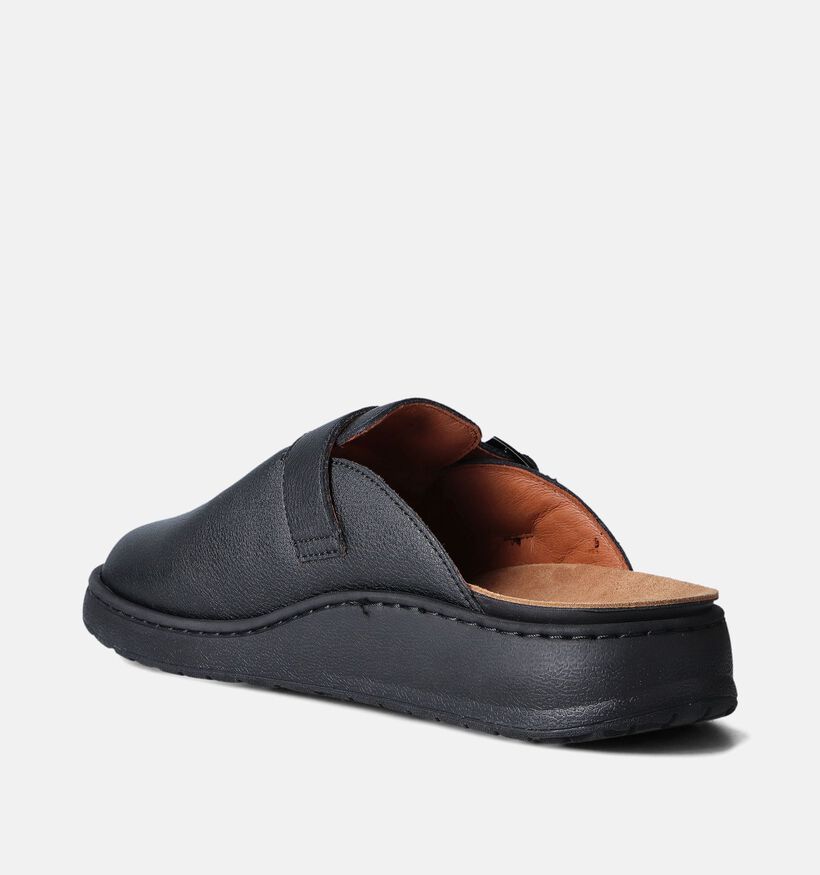 G-Comfort Zwarte Pantoffels voor Steunzolen voor heren (356036) - geschikt voor steunzolen