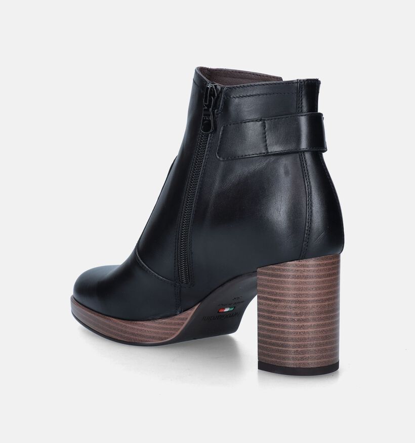 NeroGiardini Bottines avec talon carré en Noir pour femmes (345555)