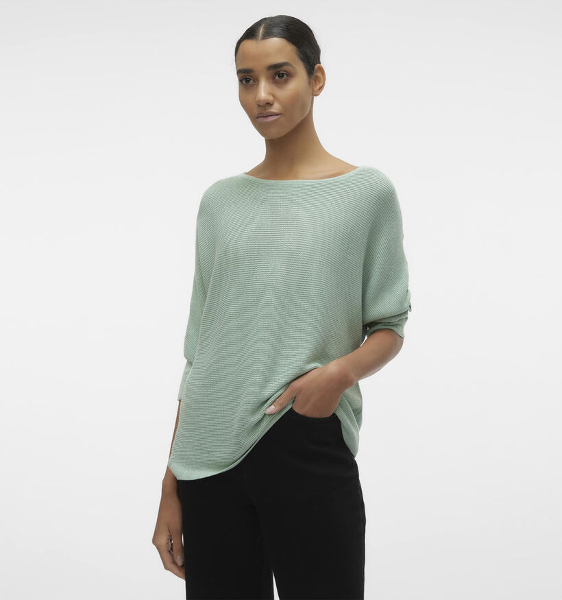 Vero Moda Nora Pull en Vert pour femmes (345591)