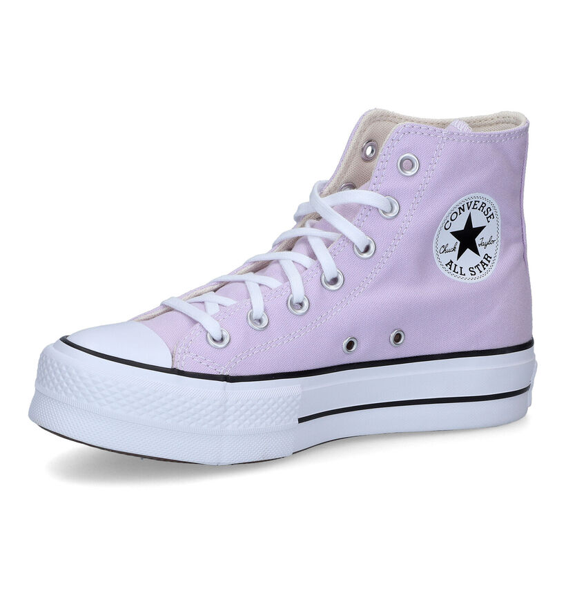 Converse Chuck Taylor AS Lift Baskets en Lila en textile (309922)