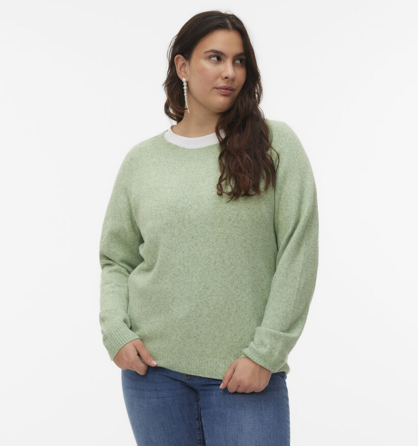 Vero Moda Curve Doffy Groene Trui voor dames (367798)