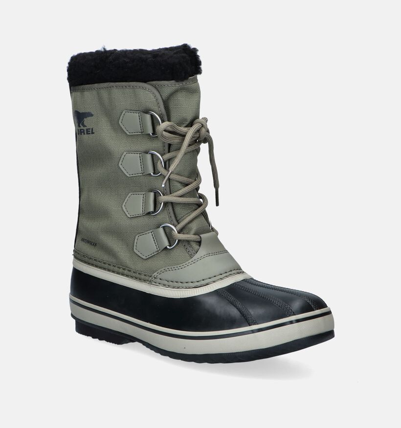 Sorel Pac Nylon WP Bottes de neige en Vert kaki pour hommes (344838)