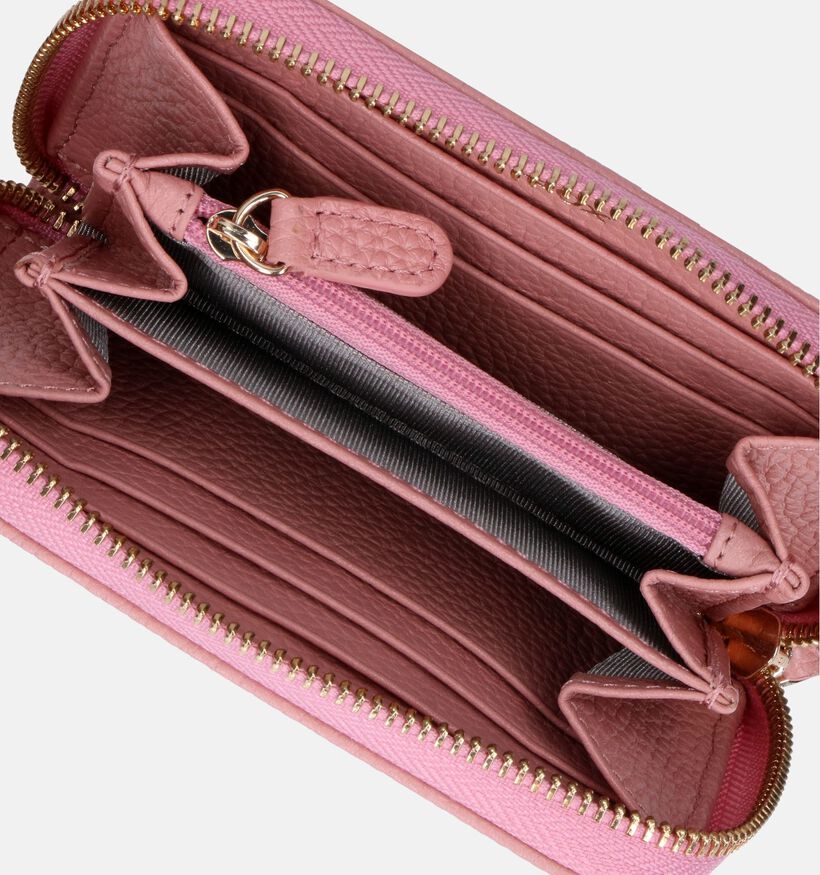 Geox Porte-monnaie zippé en Rose pour femmes (341588)