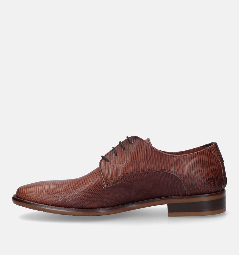 Ambiorix Jurassic Cognac Geklede Schoenen voor heren (331365) - geschikt voor steunzolen