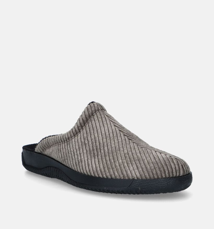 Rohde Taupe Brede pantoffels voor heren (349292)
