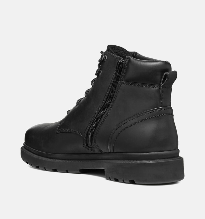 Geox Andalo Zwarte Veterboots voor heren (360098) - geschikt voor steunzolen