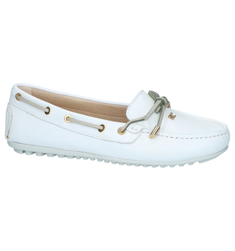 Witte Scapa Mocassins in leer (246086)