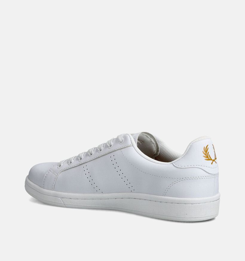 Fred Perry Witte Veterschoenen voor heren (342531) - geschikt voor steunzolen