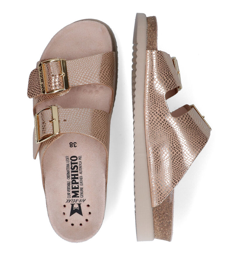 Mephisto Hester Gouden Slippers in leer (307020)