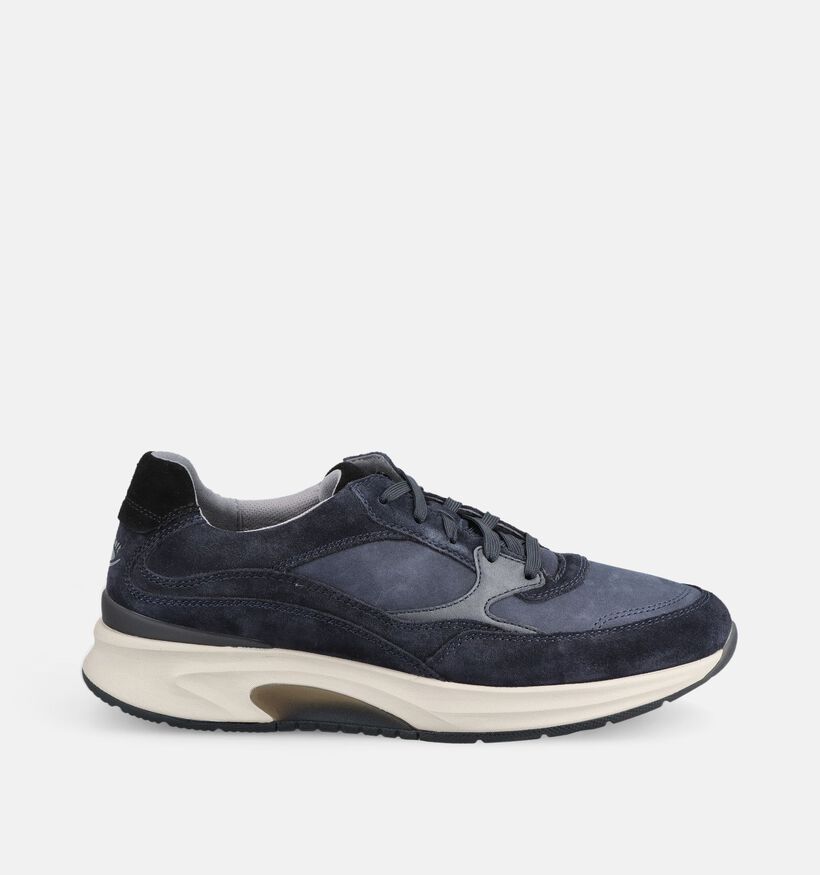 Gabor Chaussures plates en Bleu fonc&eacute; pour hommes (380910) - pour semelles orthop&eacute;diques