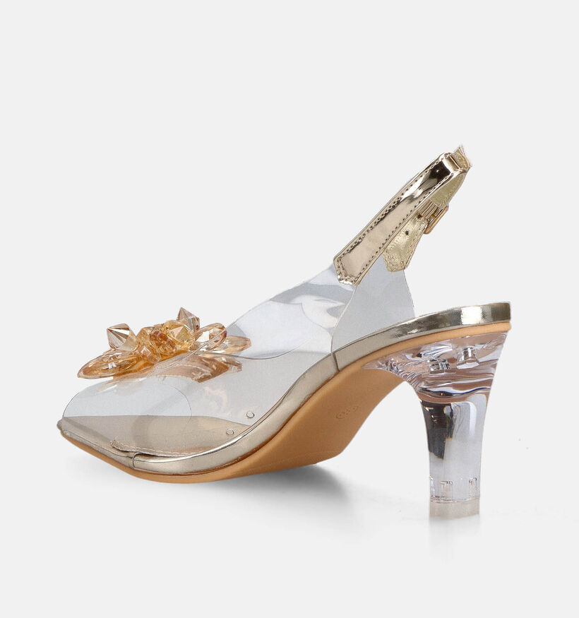 Laura Vita Mira Escarpins en Or/Transparent pour femmes (373196)