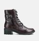 Rieker Bordeaux Boots met Veter en Rits voor dames (377937) - geschikt voor steunzolen
