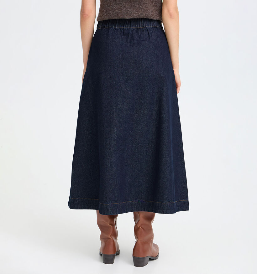 Fransa Leslie Donkerblauwe Midi-Rok voor dames (379934)