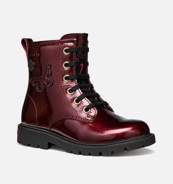 Geox Hoge schoenen Zwart/Bordeaux