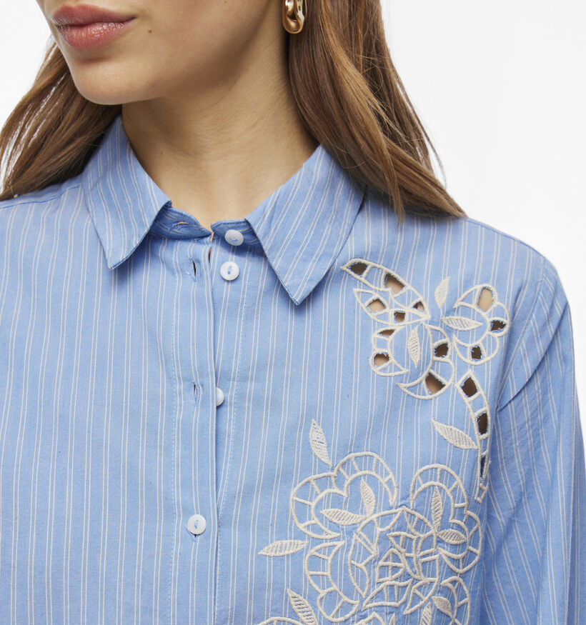 Vila Caspiana Blauw Hemd met strepen voor dames (353045)