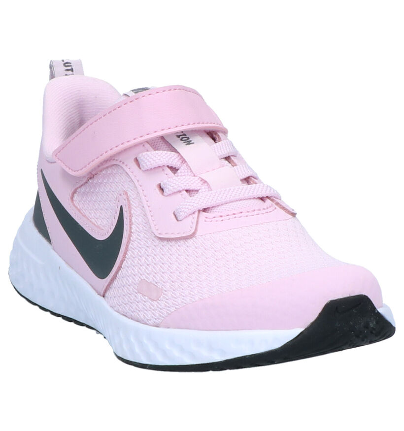 Nike Revolution Baskets en Rose en textile (261623)