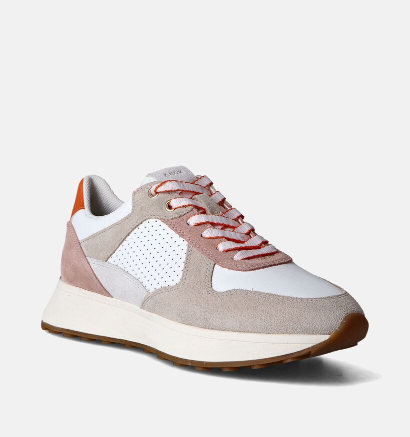 Geox Amabel A Beige Sneakers voor dames (351685) - geschikt voor steunzolen