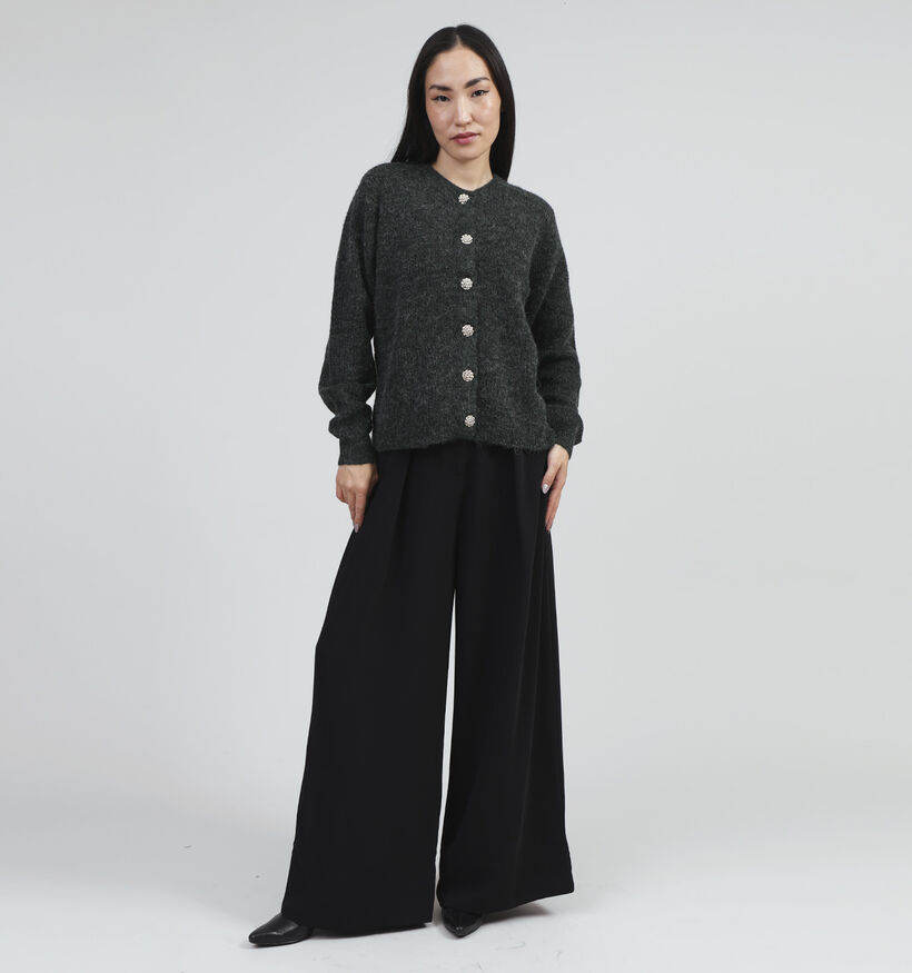 Vila Alva Groene Wollen cardigan voor dames (348760)