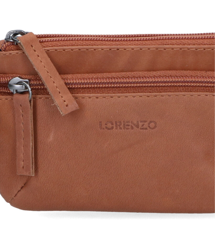 Euro-Leather Porte-monnaie en Cognac pour femmes, hommes (343481)