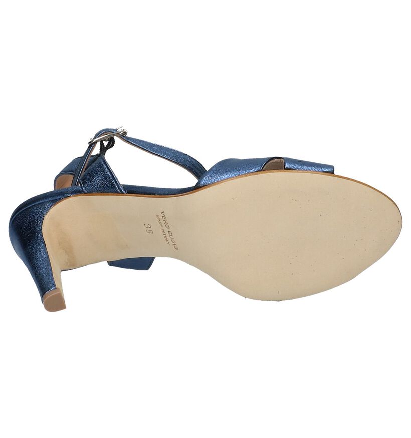 Blauwe Geklede Sandalen Cristian Daniel in leer (220264)
