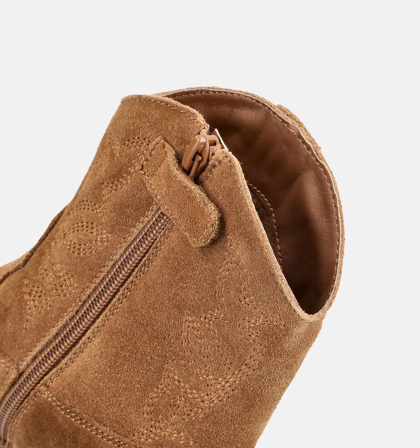 Milo & Mila Bottes de cowboy en Cognac pour filles (379101)