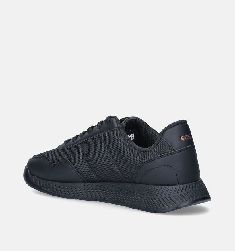 BOSS Titanium Runn Zwarte Veterschoenen voor heren (346789) - geschikt voor steunzolen