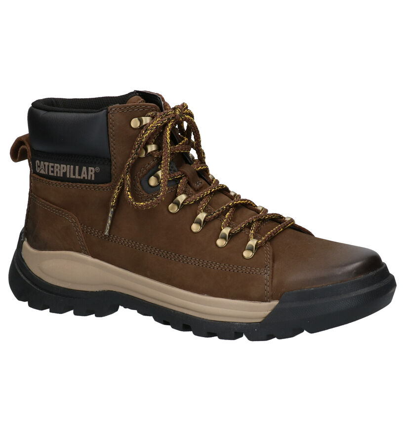 Caterpillar Bottines en Brun clair en cuir (256181)