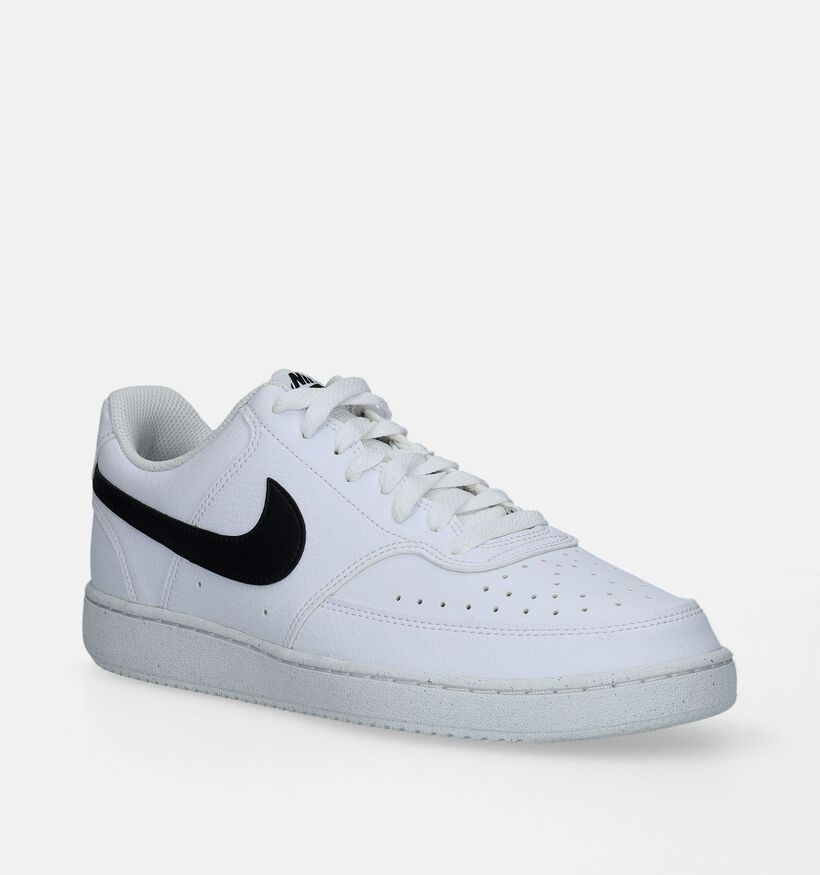 Nike Court Vision Low Next Nature Baskets en Blanc pour garçons, hommes (343758)