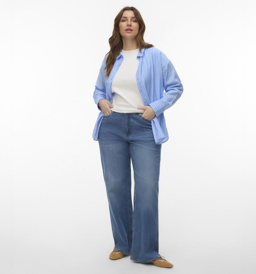 Vero Moda Curve Tessa Wide Blauwe Jeansbroek L32 voor dames (376499)