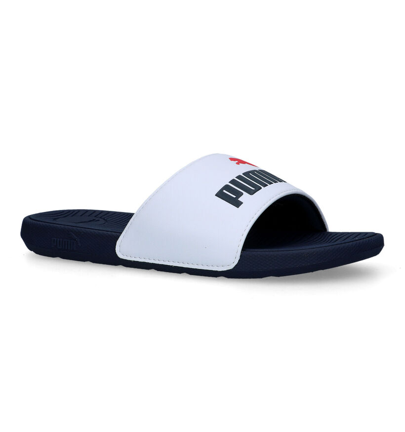 Puma Cool Cat 2.0 Blauwe Badslippers voor jongens, meisjes (350401)