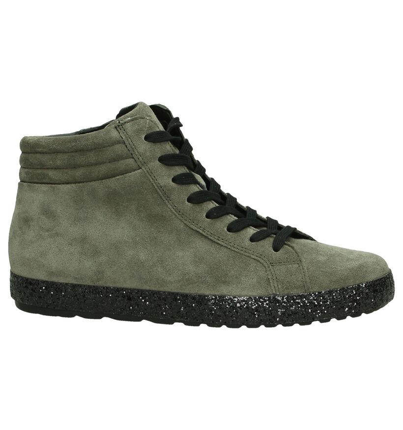 Gabor OptiFit Zwarte Veterschoenen in nubuck (277854)