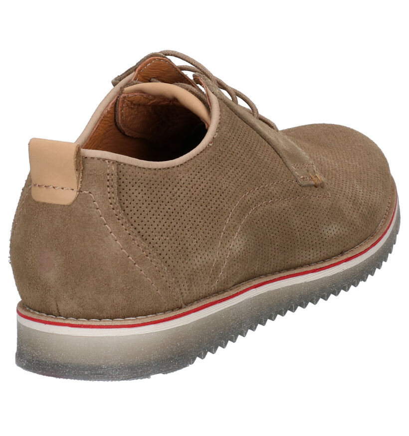 Via Borgo Coronas Beige Veterschoenen in nubuck (292956)