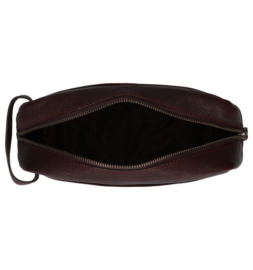 Burkely Trousse de toilette en Marron en cuir (249397)