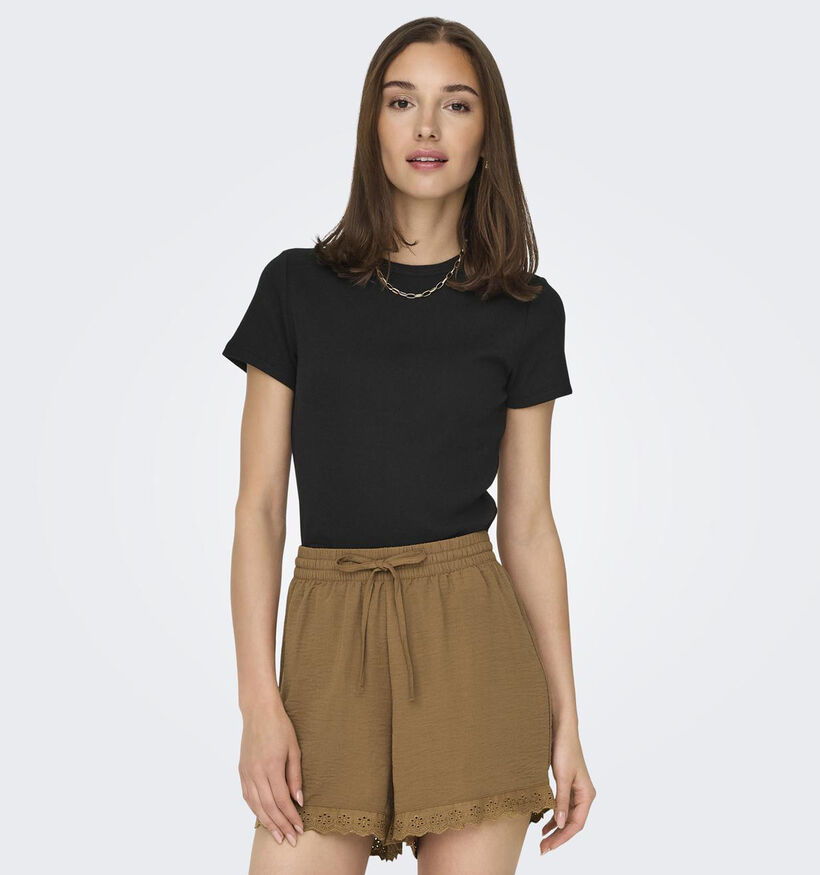 JDY Solar Zwart T-shirt voor dames (351363)