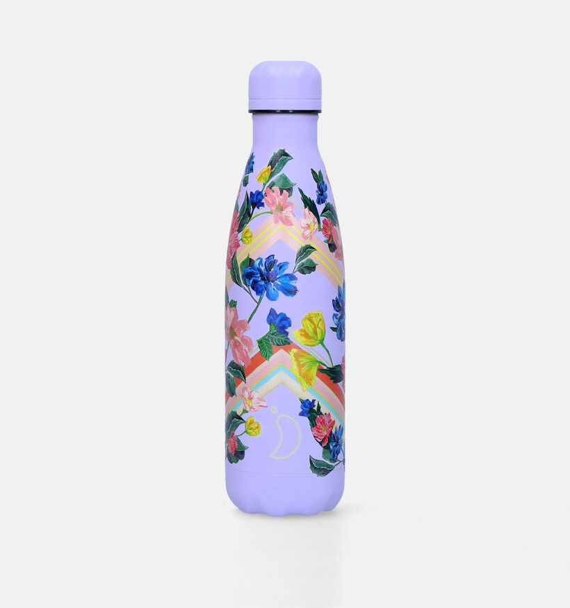 Chilly’s x Floral Graphic Garden Lila Drinkfles 500ml voor dames, meisjes (348990)