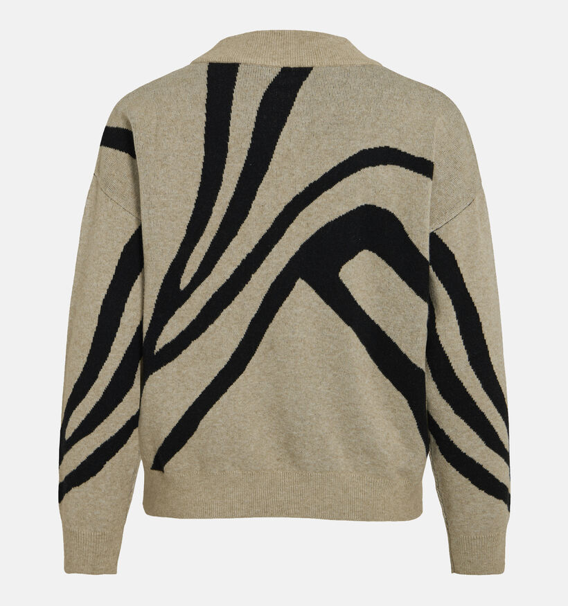 Vila Tif Jacquard Beige Trui voor dames (361326)