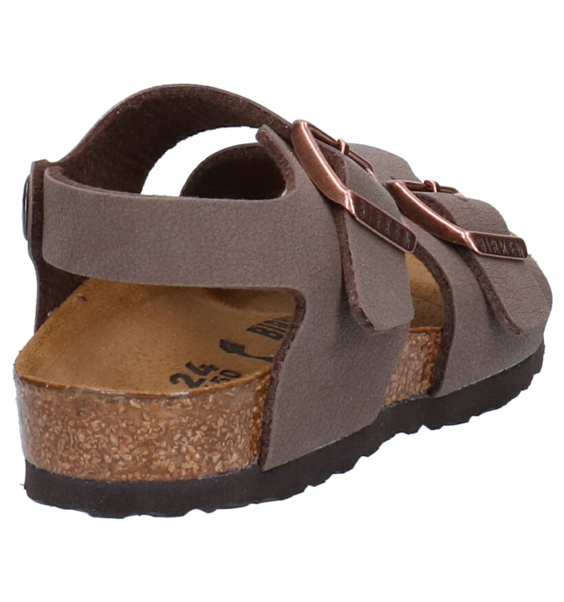 Birkenstock New York  Sandales en Noir pour garçons (338096)