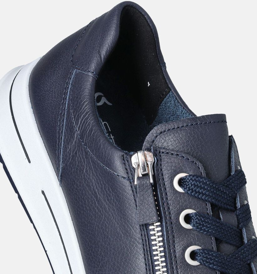 Ara Osaka High Soft Blauwe Sneakers voor dames (355200) - geschikt voor steunzolen