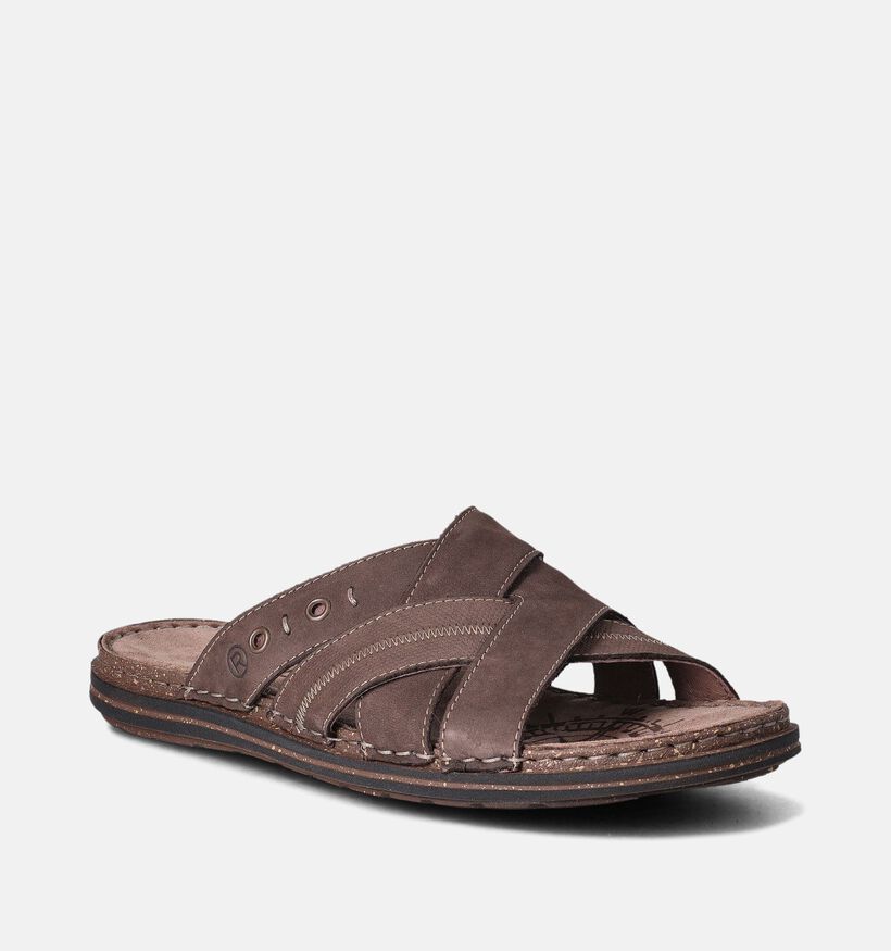 Rohde Bruine Slippers voor heren (358400)