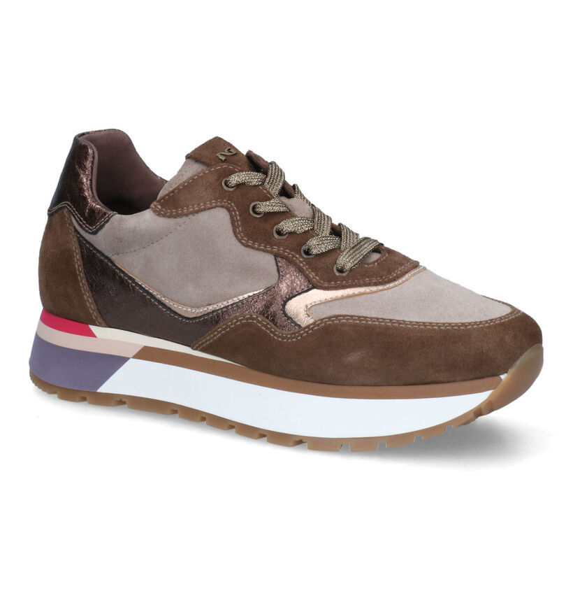 NeroGiardini Bruine Sneakers voor dames (316021) - geschikt voor steunzolen