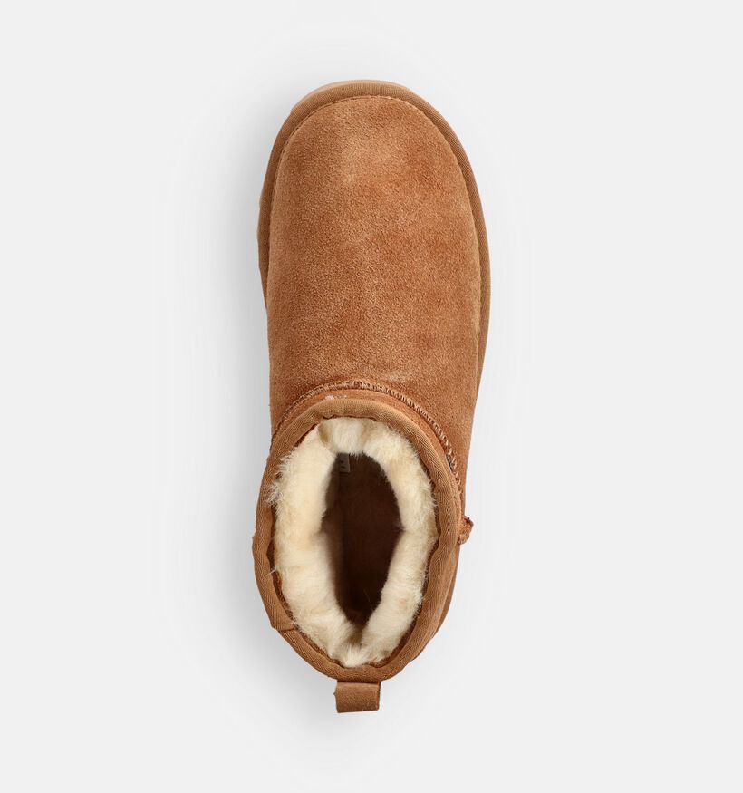 Warmbat Bottines fourrées en Cognac pour femmes (362693)