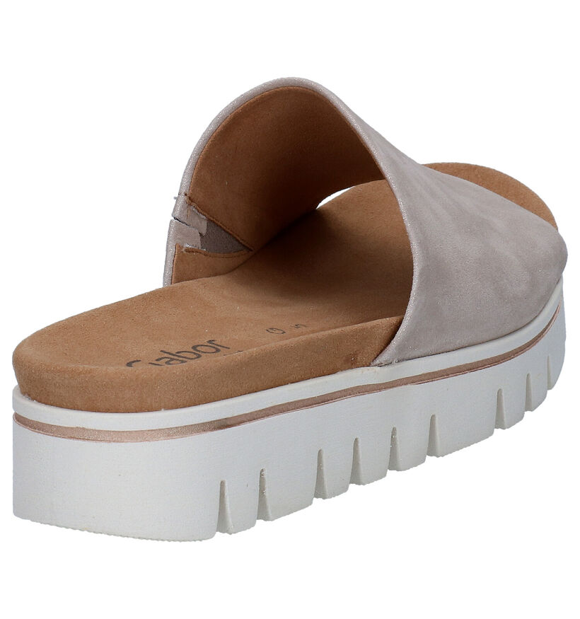 Gabor Beige Muiltjes in nubuck (289530)