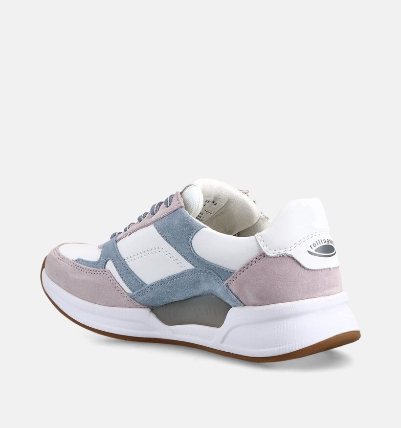 Rollingsoft Baskets casual en Rose pour femmes (369517) - pour semelles orthop&eacute;diques