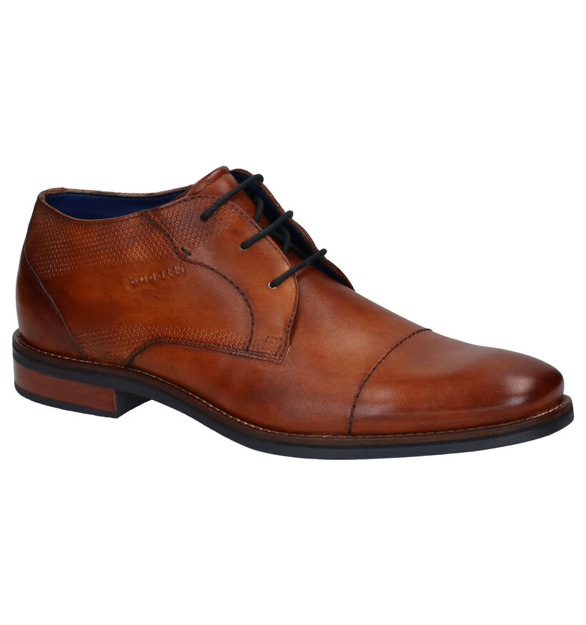 Bugatti Cognac Veterschoenen in leer (281776)